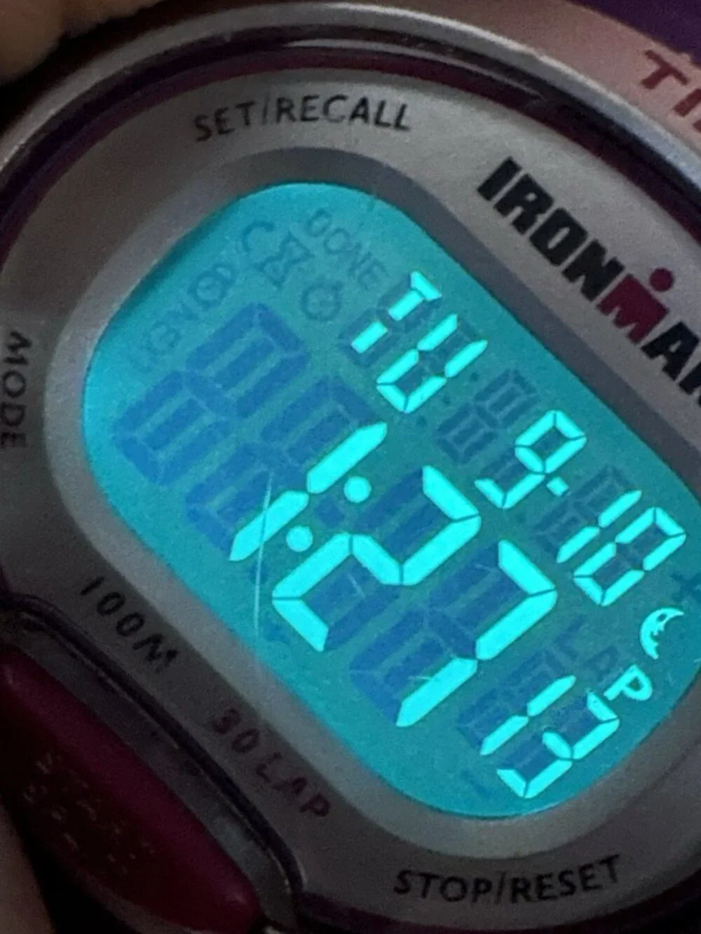 3/$30 Timex Triathlon Ironman Digital Watch Women Purple Water Resistant
